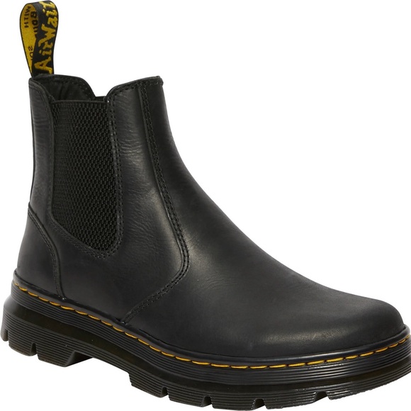 Dr. Martens Embury Black Leather Ankle Boots - Picture 3 of 10
